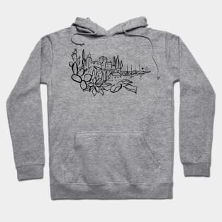 Mediterranean Cactus Village Hoodie